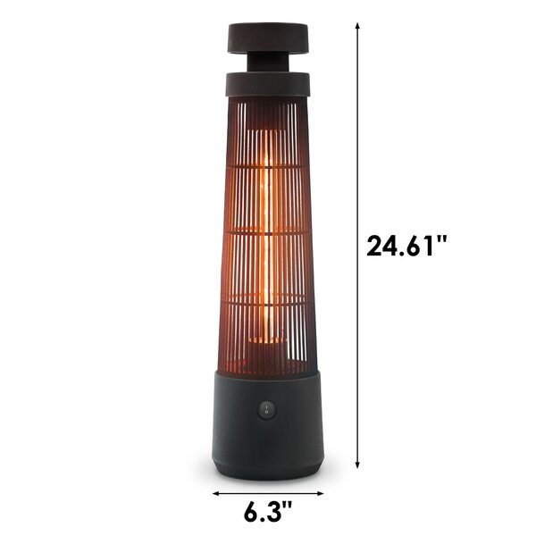 Zachvo Watt Electric Standing Patio Heater Reviews Wayfair